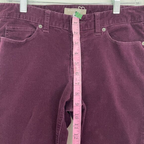 Banana Republic Skinny Fit Corduroy Pants Purple Plum Women's Size 28 / 6 - Picture 8 of 11